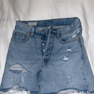Levis High Waisted Denim Skirt